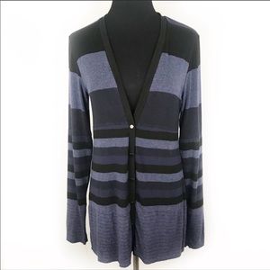 Bailey 44 Navy Striped Cardigan